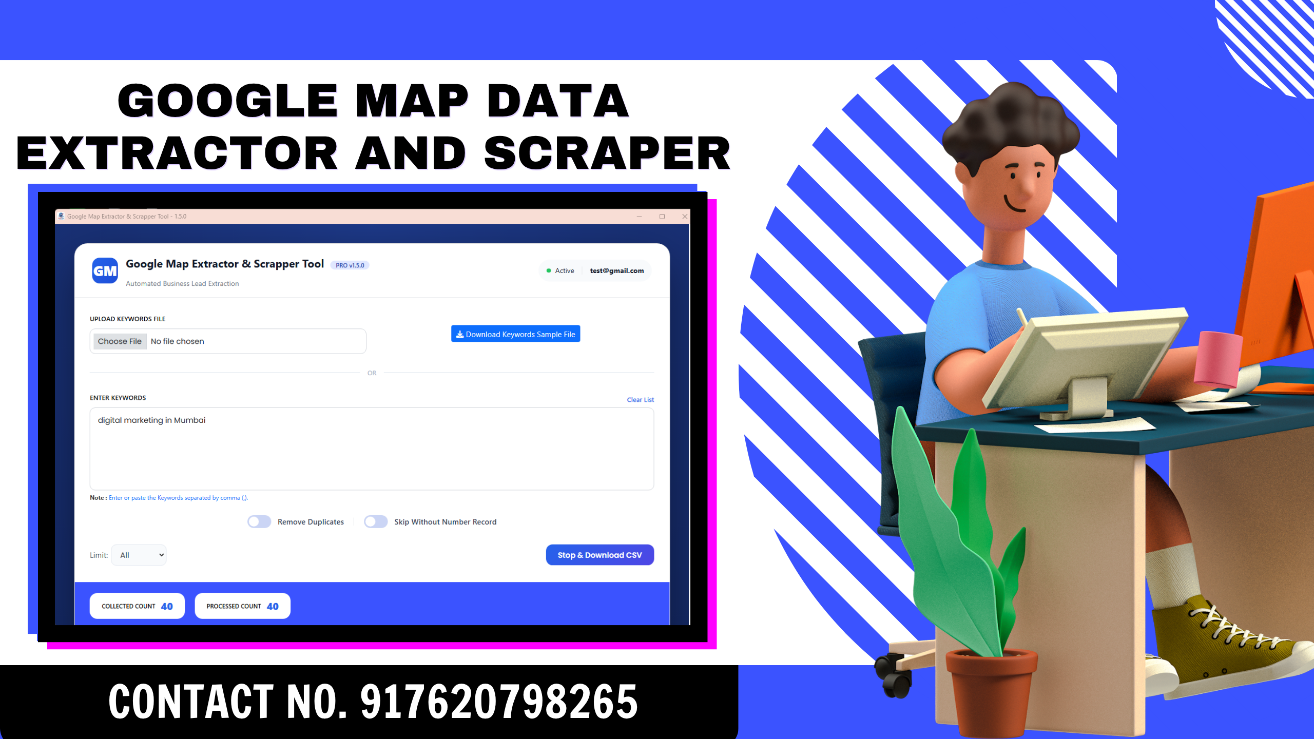 Google Maps Lead Extractor & Scraper Tool - Chrome Extension