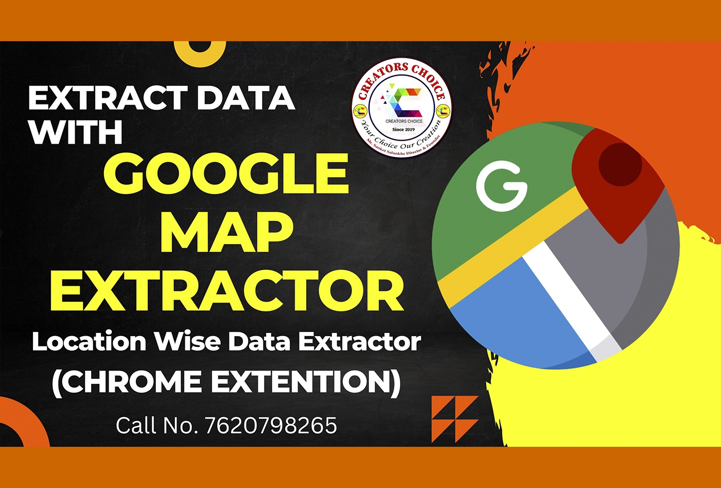 Google map Extractor | Chrome Extension | Location wise Data Extractor