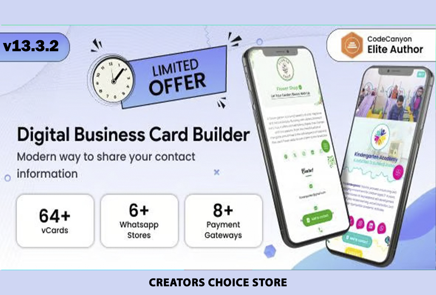 Infy vCard Saas : Digital Business Card Builder