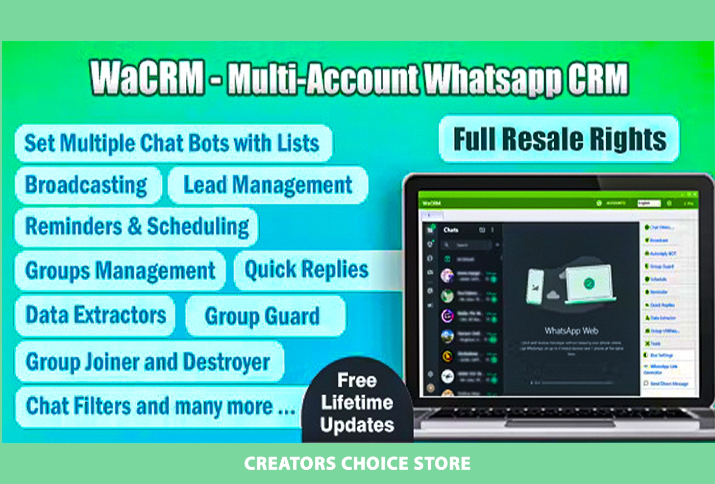 WaCRM - Multi-Account WhatsApp CRM